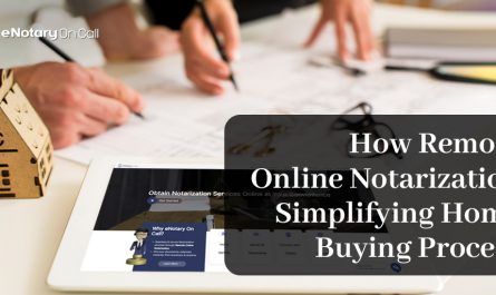 Remote Online Notarization