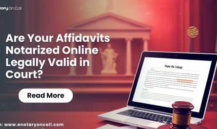 Affidavits notarized online