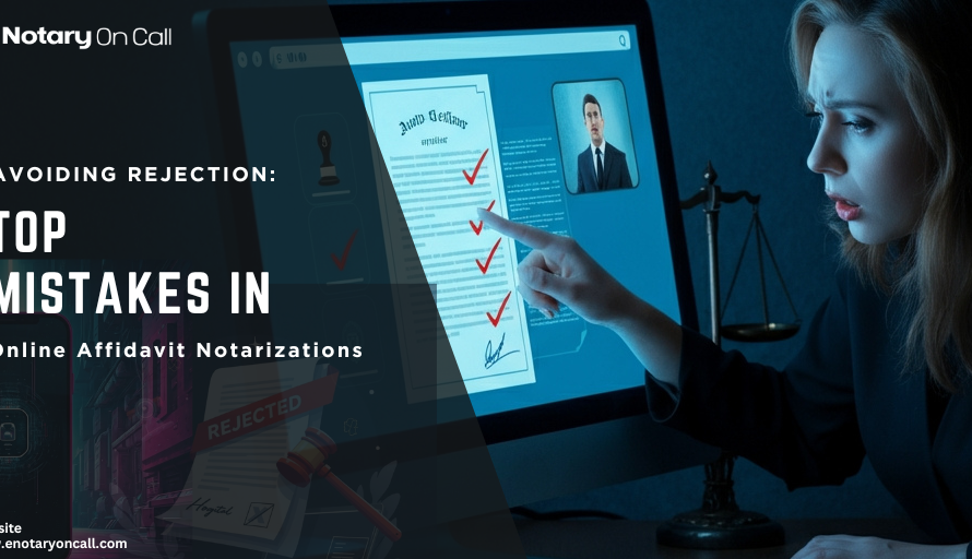Avoiding Rejection: Top Mistakes in Online Affidavit Notarization